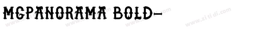 MgPanOrama Bold字体转换